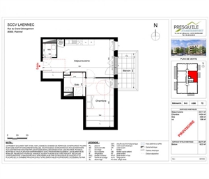 t2 à la vente -   56800  PLOERMEL, surface 44 m2 vente t2 - UBI470904509
